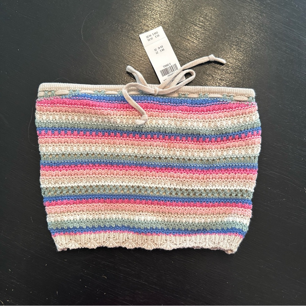 Hollister Multicolor Striped Tube Top
